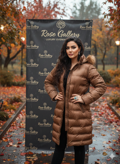 کاپشن بارانی بادی کلاهدار ترک برند Olcay رنگ عسلی خردلی