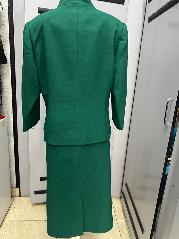 کت دامن مجلسی XMERIC سبز یشمی تیره با طراحی شیک و رسمی سایز ۵۰